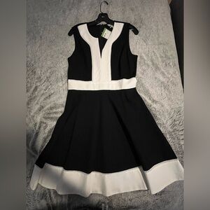 Kate Spade New York black and white designer dress